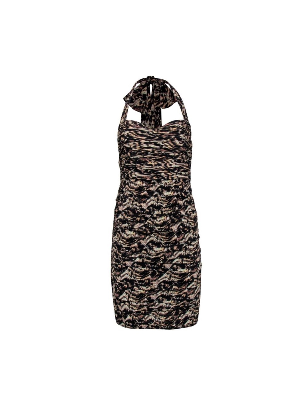 Alice + Olivia leopard print halter dress